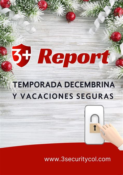 Report Temporada Decembrina Y Vacaciones Seguras