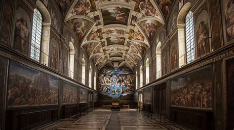 Example The Sistine Chapel Is A Great Of Fresco Painting Backgrounds ...