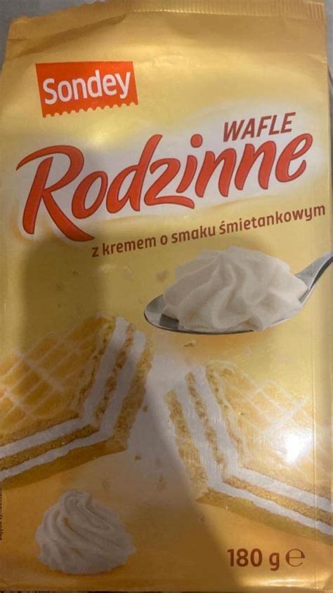 Wafle Rodzinne Z Kremem O Smaku Mietankowym Sodney Kalorie Kj I