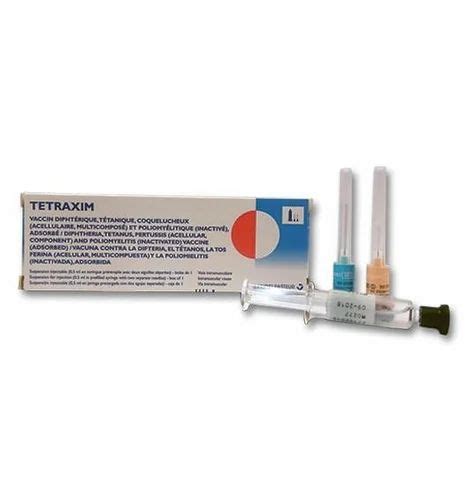 Lyophilized Powder Injection Tetraxime Vaccine Sanofi Packaging Size