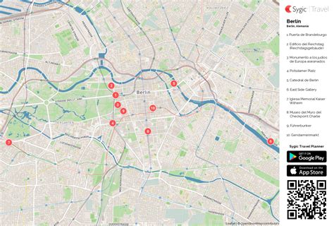 Berlín Mapa Turístico Para Imprimir Sygic Travel