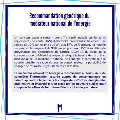 M Diateur National De L Nergie On Twitter Un Consommateur A