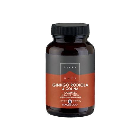 Terranova Ginkgo Rodiola Colina Complex 50 Capsule Alpifarma