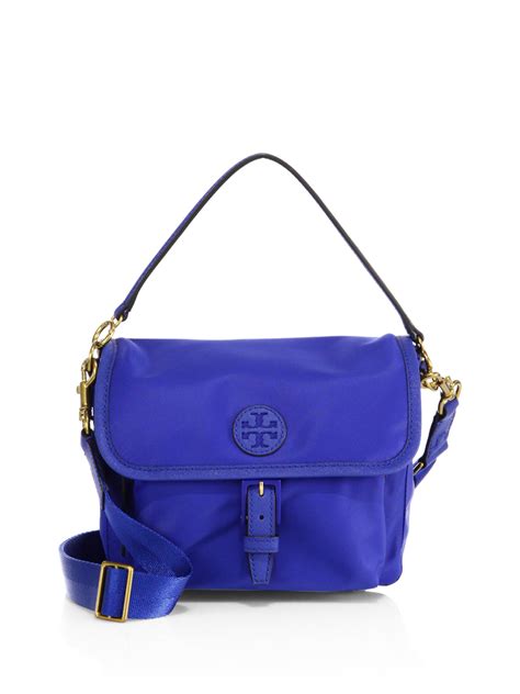 Tory Burch Synthetic Scout Nylon Crossbody Bag In Blue Lyst