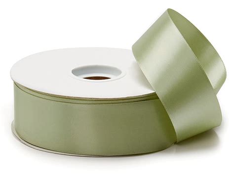 Moss Pale Green Premium Double Faced Satin Ribbon X Yards