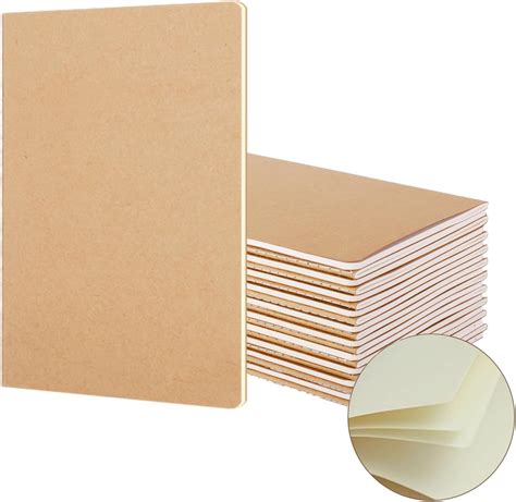 24 Pack Blank Kraft Notebooks A5 Bulk Blank Books To Write Stories