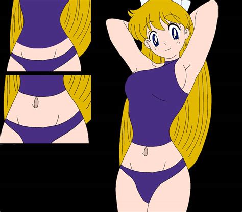 Minako Aino S Belly Button Stretch In Bikini By Jokingbrianx On Deviantart