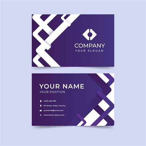 Premium Vector Abstract Business Card Template