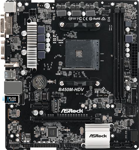 Asrock B450M HDV Motherboard Specifications On MotherboardDB