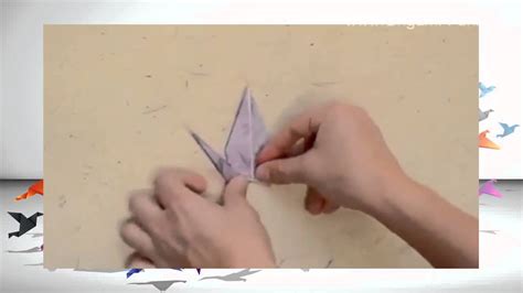 Instructions How To Create Origami Crane Youtube