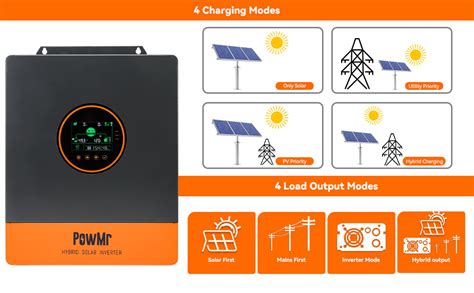 Inversor solar híbrido de 5000 W de 48 V CC a 120 208 240 V CA de