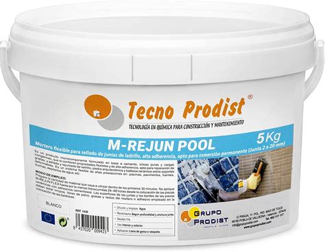 M Rejun Pool De Tecno Prodist Mortero Flexible Sellado De Juntas De