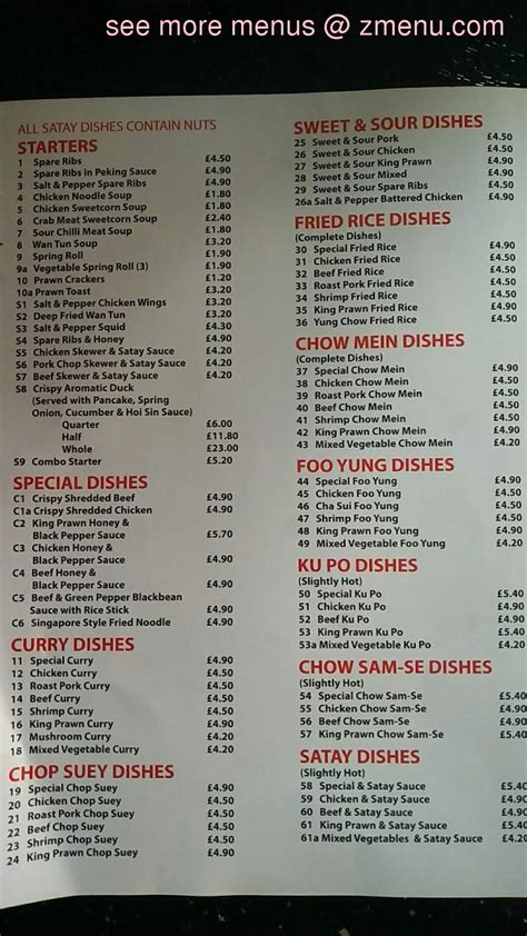 Online Menu Of Maxims Restaurant Bradford United Kingdom Bd8 0pa