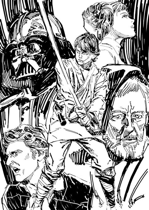 Darth Vader Obi Wan Kenobi Princess Leia Luke Skywalker And Han