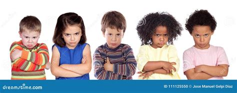 Many angry children stock photo. Image of expressing - 111125550