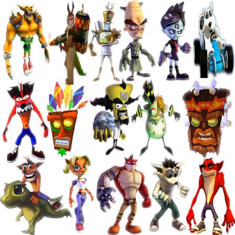 Crash Bandicoot Characters by pinkrose25 on DeviantArt