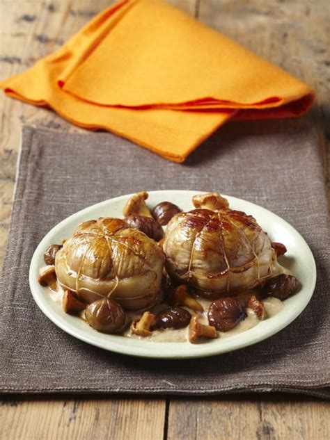 Paupiettes De Veau La Cr Me De Girolles Et Aux Ch Taignes