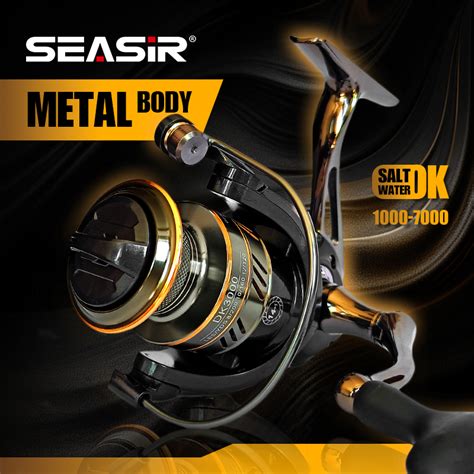 Seasir DK All Metal Spinnning Fishing Reel 1000 7000 Series 14 1BB 5 2