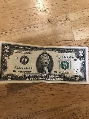 Rare 2 Dollar Bill 2003 Series A EBay