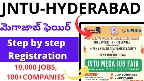 Hyderabad Jntuh Mega Job Fair Jntuh Hyderabad Mega Job Mela On Th