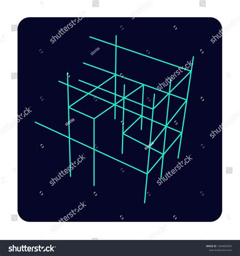 Bim Building Information Modelling Icon Line Stock Vector (Royalty Free ...