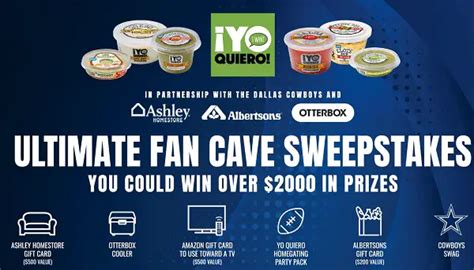 Ultimate Fan Cave Sweepstakes Win 2000 In Free Gift Cards