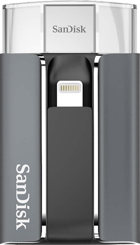 Sandisk Ixpand Gb Usb Type A Lightning Flash Drive Gunmetal Black