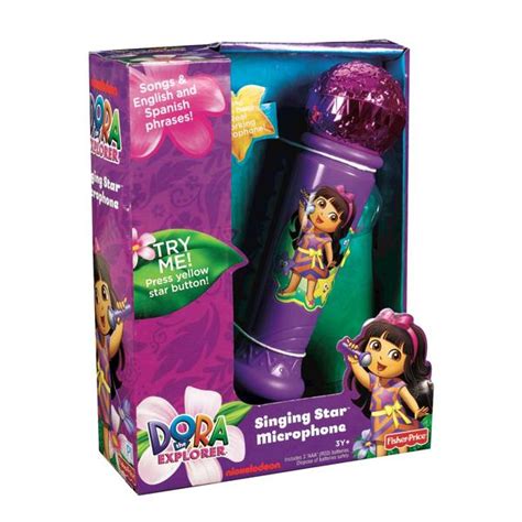 Nickelodeon Dora the Explorer SINGING STAR™ MICROPHONE - Toys & Games ...