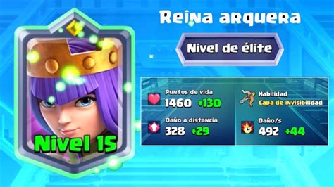 Clash Royale 👊 Reina Arquera Nivel 15 Élite Youtube