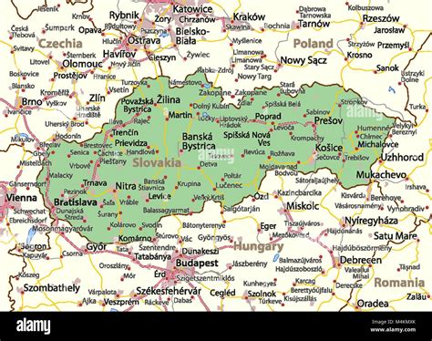 Map Slovakia Stock Photos Map Slovakia Stock Images Alamy