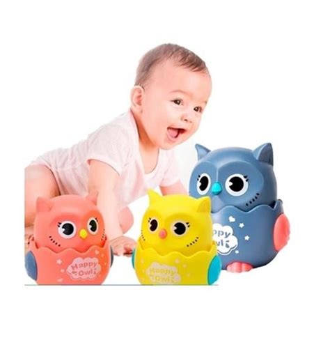 Brinquedo Infantil Coruja Corujinha Aperta E Anda Happy Owl Coruja