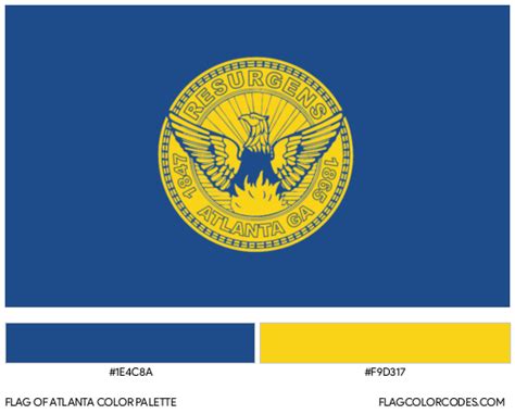 Atlanta flag color codes