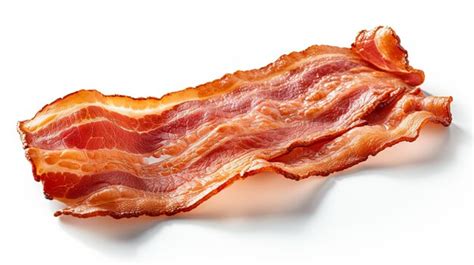 Premium Photo Bacon Strip Isolated On White Background