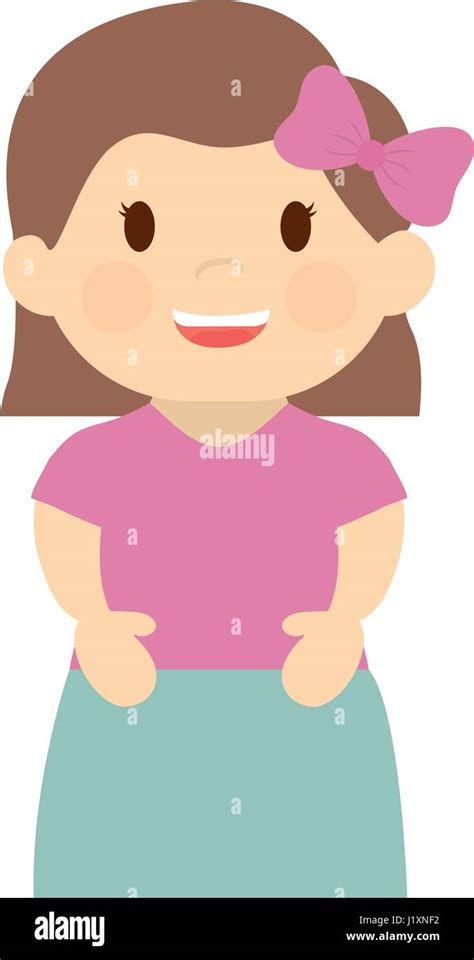 Girl Cartoon Icon Stock Vector Image And Art Alamy