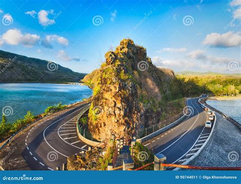 Maconde View Point Mauritius Panorama Stock Image Image Of