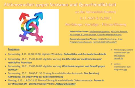 Aktionswochen Gegen Sexismus Und Queerfeindlichkeit An Der Ur Ur