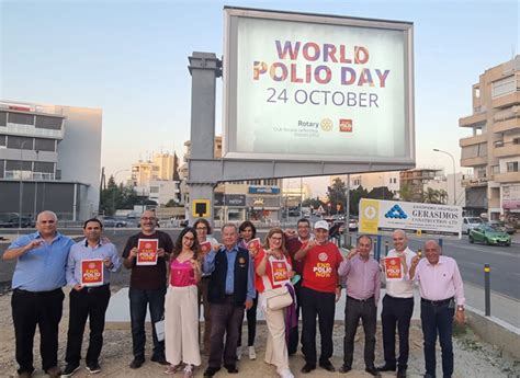 RC Nicosia Lefkothea End Polio Now Awareness Campaign Billboard