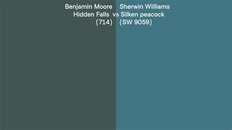 Benjamin Moore Hidden Falls 714 Vs Sherwin Williams Silken Peacock