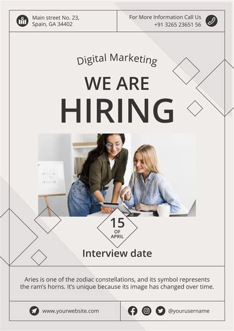 Hiring Poster Template