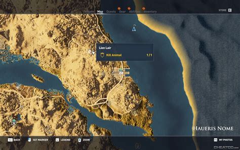 Assassins Creed Origins Guide And Walkthrough Lion Lair Location