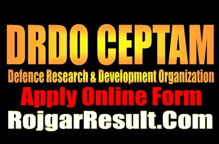 DRDO Recruitment 2023 Online Form for Various Post - RojgarResult.Com