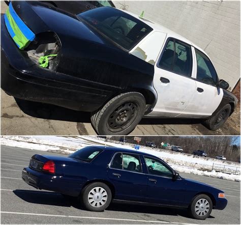 Beforeafter Maaco Premium Paintjob In Lk Blue Crownvictoria