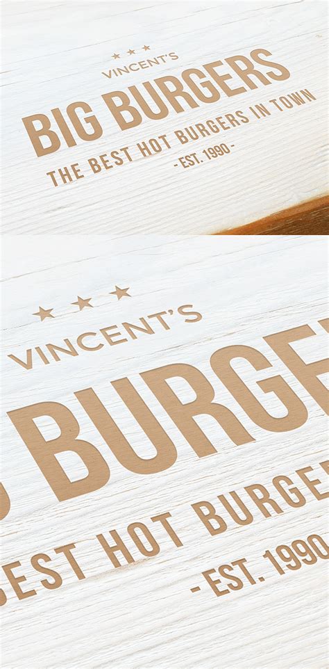 Wooden Logo Mockup | AlienValley