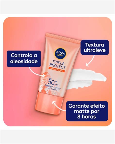 Riachuelo Nivea Sun Protetor Solar Facial Tripla Proteção Loção