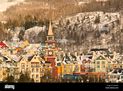 Mont Tremblant Laurentians Quebec Canada Stock Photo Alamy