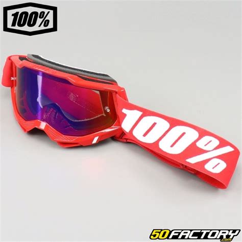 Masque 100 Accuri 2 rouge écran iridium rouge bleu Équipement moto