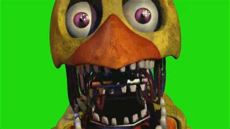 Chica Jumpscare Trtf Green Screen Has A Sparta Hsm Remix Youtube