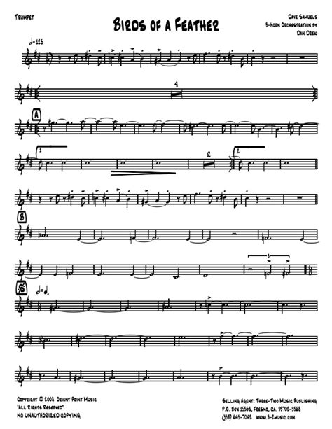 Birds Of A Feather Latin Jazz Sheet Music 3