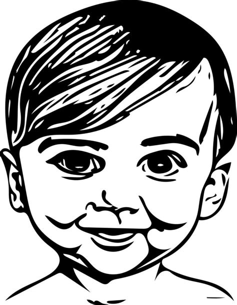 Baby Line Art 17586827 Vector Art At Vecteezy