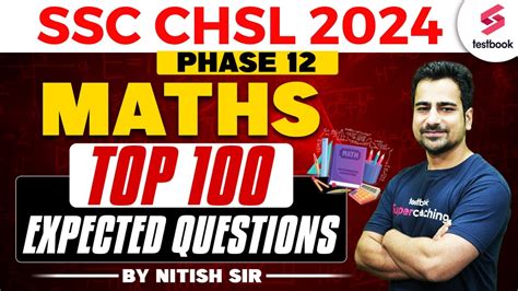 SSC CHSL 2024 Maths SSC CHSL Maths Marathon 2024 Top 100 Important